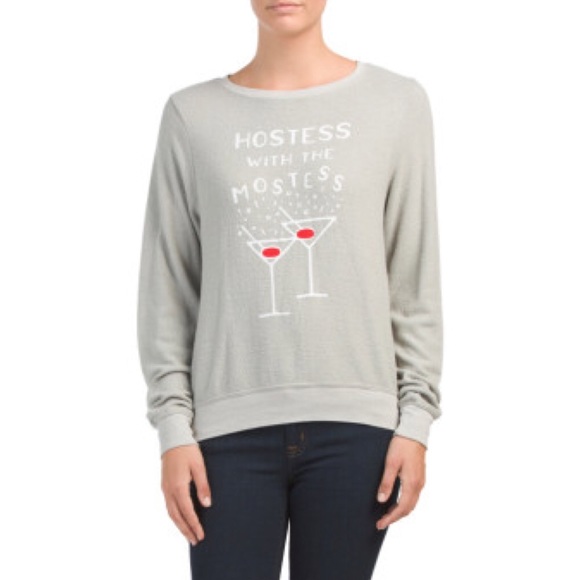 Wildfox Sweaters - NEW {Wildfox} Hostess With The Mostess Sweatshirt